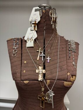 Mixed Lot of Religious & Cross Jewelry (Vintage to NWT) The Lord's Prayer